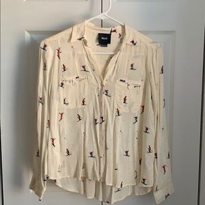 Anthropologie skier shirt